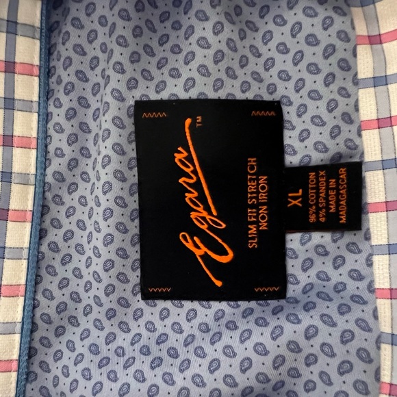 Edgar’s window pane button up casual shirt. Spread collar regular cuff. XL - Picture 4 of 4